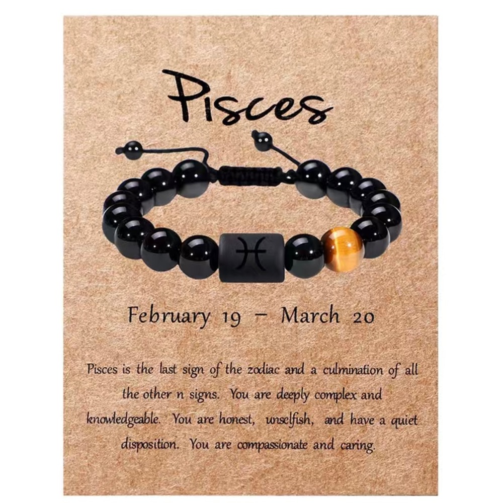 Pisces Zodiac Sign Bracelet.